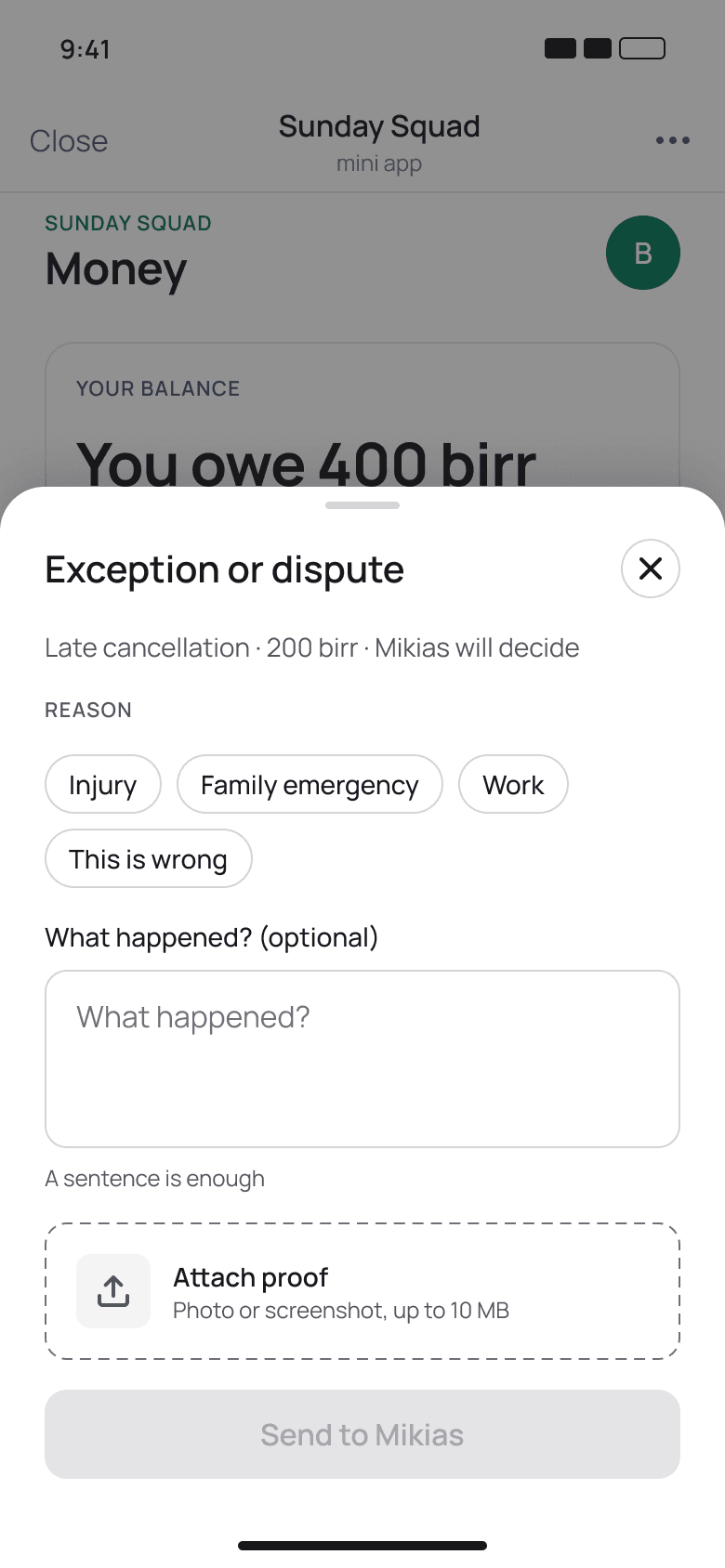 Responding to a fine: an exception with proof, or a dispute with an explanation